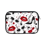 Red Lips Black Heels Pattern Apple iPad Mini Zipper Cases Front