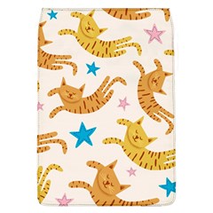 Cute Cats Seamless Pattern With Stars Funny Drawing Kittens Removable Flap Cover (l) by Simbadda