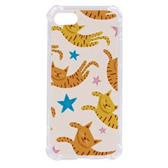 Cute Cats Seamless Pattern With Stars Funny Drawing Kittens Iphone Se by Simbadda