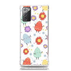 Easter Seamless Pattern With Cute Eggs Flowers Samsung Galaxy Note 20 Tpu Uv Case by Simbadda