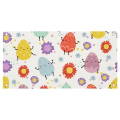 Easter Seamless Pattern With Cute Eggs Flowers Banner And Sign 4  X 2  by Simbadda