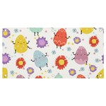 Easter Seamless Pattern With Cute Eggs Flowers Banner and Sign 4  x 2  Front