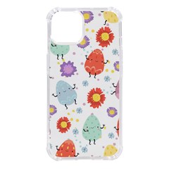 Easter Seamless Pattern With Cute Eggs Flowers Iphone 14 Tpu Uv Print Case by Simbadda