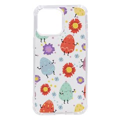 Easter Seamless Pattern With Cute Eggs Flowers Iphone 14 Pro Max Tpu Uv Print Case by Simbadda