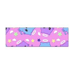 Seamless Pattern With Cute Kawaii Kittens Sticker Bumper (10 Pack) by Simbadda