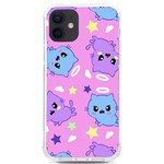 Seamless Pattern With Cute Kawaii Kittens iPhone 12/12 Pro TPU UV Print Case Front