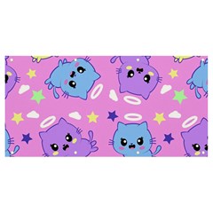 Seamless Pattern With Cute Kawaii Kittens Banner And Sign 8  X 4  by Simbadda