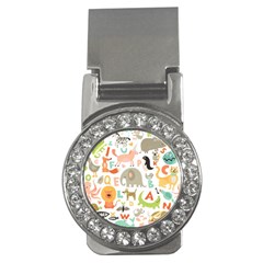 Children Alphabet Seamless Pattern Money Clips (cz)  by Simbadda