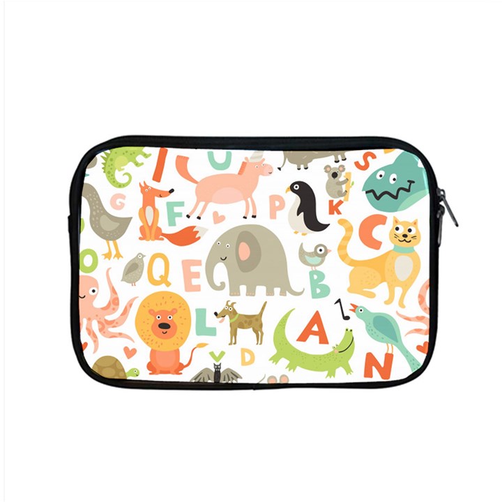 Children Alphabet Seamless Pattern Apple MacBook Pro 15  Zipper Case