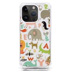 Children Alphabet Seamless Pattern Iphone 14 Pro Tpu Uv Print Case