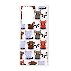 Seamless Pattern With Cute Little Kittens Various Color Samsung Galaxy Note 20 Ultra Tpu Uv Case by Simbadda