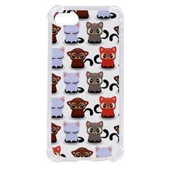 Seamless Pattern With Cute Little Kittens Various Color Iphone Se by Simbadda