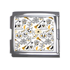 Funny Hand Drawn Halloween Pattern Mega Link Italian Charm (18mm) by Simbadda