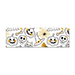 Funny Hand Drawn Halloween Pattern Sticker Bumper (100 Pack) by Simbadda