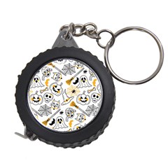 Funny Hand Drawn Halloween Pattern Measuring Tape by Simbadda