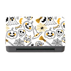 Funny Hand Drawn Halloween Pattern Memory Card Reader With Cf by Simbadda