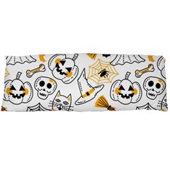 Funny Hand Drawn Halloween Pattern Body Pillow Case (dakimakura) by Simbadda