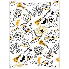 Funny Hand Drawn Halloween Pattern Back Support Cushion by Simbadda