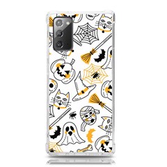 Funny Hand Drawn Halloween Pattern Samsung Galaxy Note 20 Tpu Uv Case by Simbadda