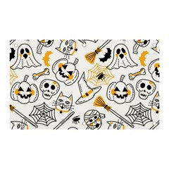 Funny Hand Drawn Halloween Pattern Banner And Sign 5  X 3  by Simbadda