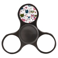 Pattern With Cute Cat Heads Finger Spinner by Simbadda