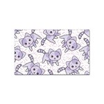 Cats Pattern Design Sticker Rectangular (100 pack) Front