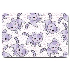 Cats Pattern Design Large Doormat