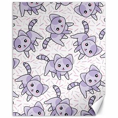 Cats Pattern Design Canvas 11  X 14  by Simbadda