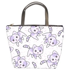 Cats Pattern Design Bucket Bag by Simbadda