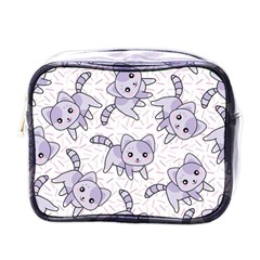 Cats Pattern Design Mini Toiletries Bag (one Side) by Simbadda