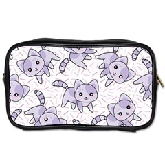 Cats Pattern Design Toiletries Bag (two Sides) by Simbadda