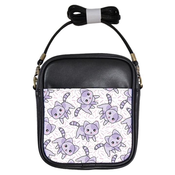 Cats Pattern Design Girls Sling Bag