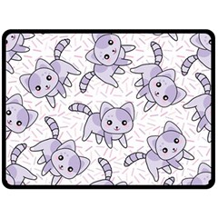 Cats Pattern Design Fleece Blanket (large) by Simbadda