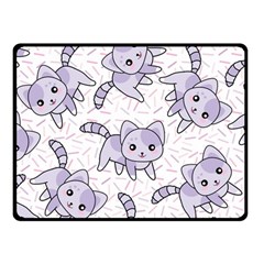 Cats Pattern Design Fleece Blanket (small) by Simbadda