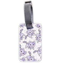 Cats Pattern Design Luggage Tag (two Sides) by Simbadda