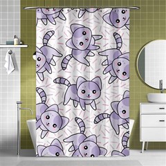 Cats Pattern Design Shower Curtain 48  X 72  (small)  by Simbadda