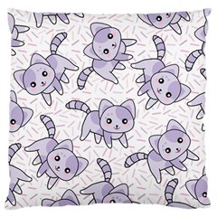 Cats Pattern Design Large Cushion Case (one Side) by Simbadda