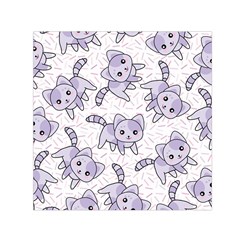 Cats Pattern Design Square Satin Scarf (30  X 30 ) by Simbadda