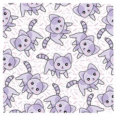 Cats Pattern Design Wooden Puzzle Square by Simbadda