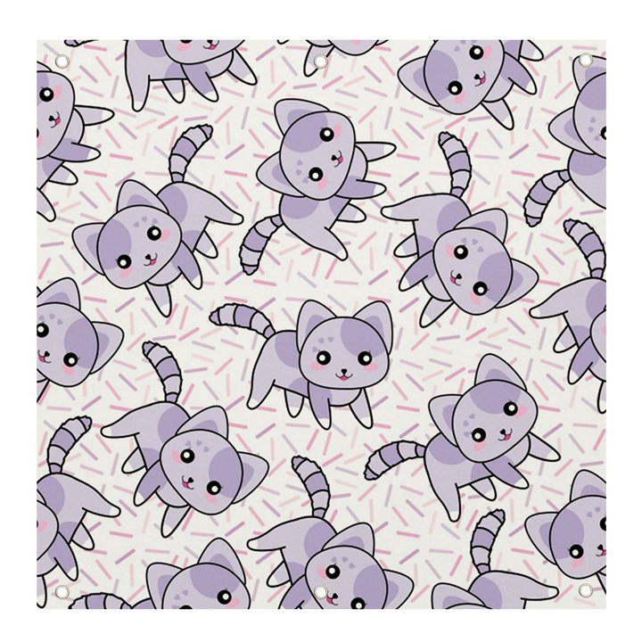 Cats Pattern Design Banner and Sign 4  x 4 