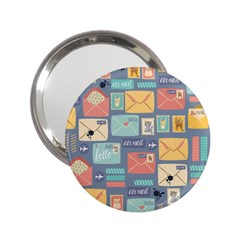 Pattern Postal Stationery 2 25  Handbag Mirrors by Simbadda