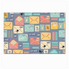 Pattern Postal Stationery Postcards 5  X 7  (pkg Of 10) by Simbadda