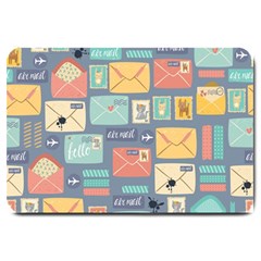 Pattern Postal Stationery Large Doormat