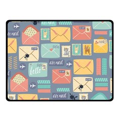 Pattern Postal Stationery Fleece Blanket (small) by Simbadda