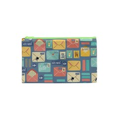 Pattern Postal Stationery Cosmetic Bag (xs) by Simbadda