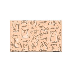 Cat Background Sticker Rectangular (100 Pack) by Simbadda