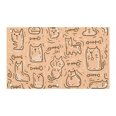 Cat Background Banner And Sign 5  X 3  by Simbadda