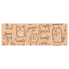 Cat Background Banner And Sign 12  X 4  by Simbadda