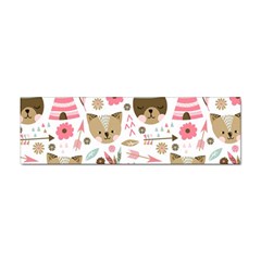 Pink Animals Pattern Sticker Bumper (10 Pack) by Simbadda