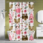 Pink Animals Pattern Shower Curtain 48  x 72  (Small)  Curtain(48  X 72 )